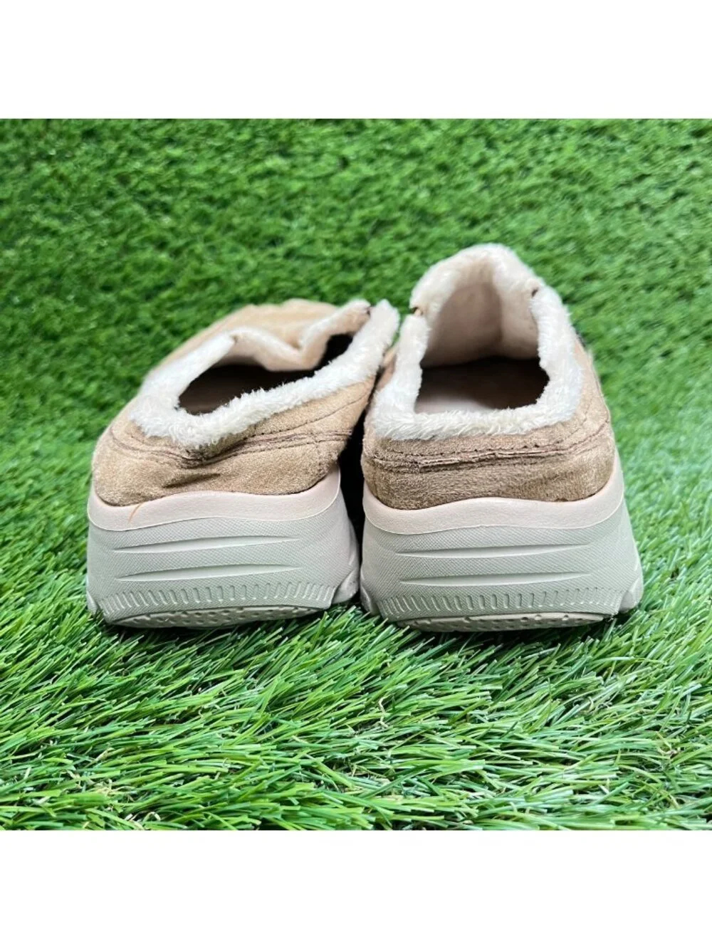 Skechers Easy Going Latte Clog Womens Size 10 Tan Casual Comfort Mule Shoes